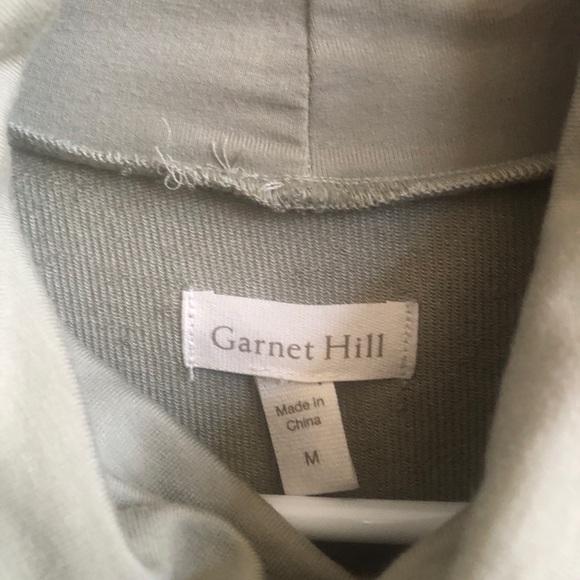 Garnet Hill Sage Tencel Blend Tunic Top Sleeveless Turtleneck A10 - Picture 4 of 6